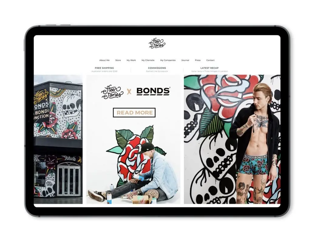 Steen Jones website image